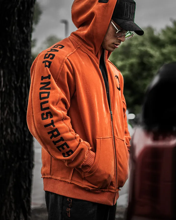 GASP Pro Gasp Hood — turuncu GASP Industries kapüşonlu