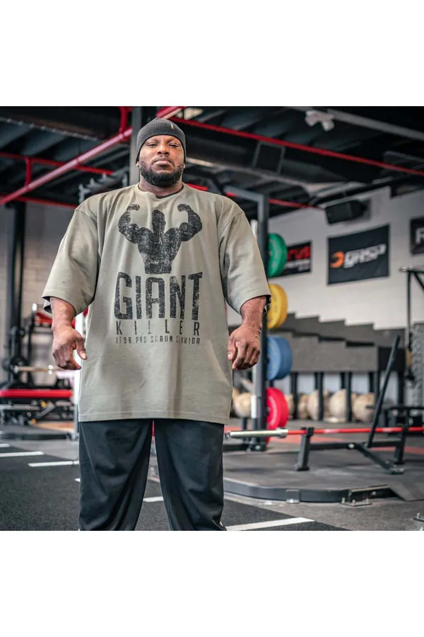 GASP Giant Killer Iron Tee Washed Green — orijinal, Türkiye stokta