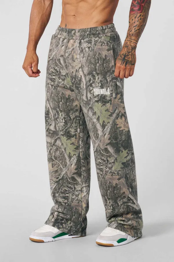 YoungLA 2133, Tree Camo Baggy Sweats — orijinal, Türkiye stokta