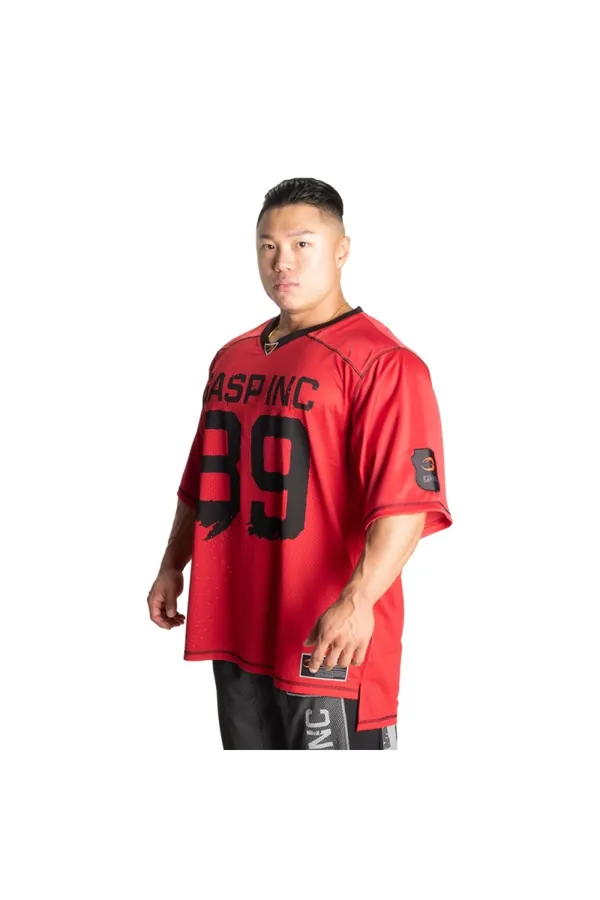 GASP No1 Football Tee CUSTOMIZABLE, Chili Red — ikinci görsel