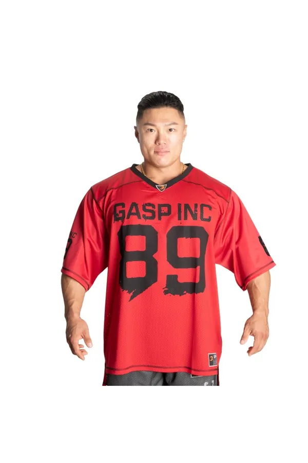 GASP No1 Football Tee CUSTOMIZABLE, Chili Red