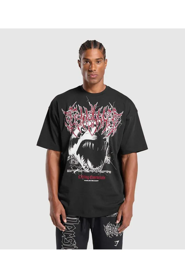 Gymshark Carlos Belcast x Rest Day Essential T-Shirt — orijinal, Türkiye stokta