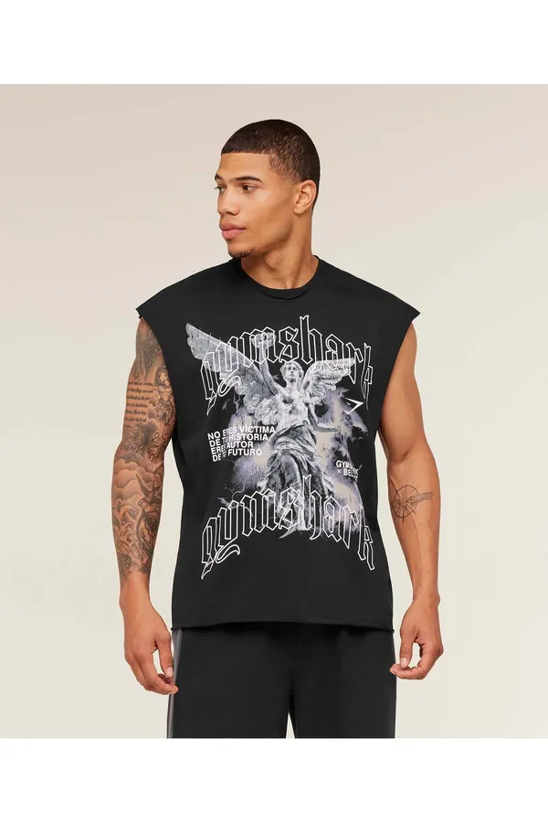 Gymshark x Carlos Belcast Cut off Tee — orijinal, Türkiye stokta