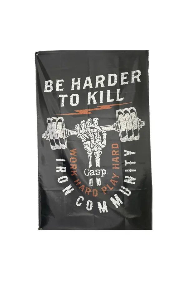 GASP GYM FLAG Harder To Kill — orijinal, Türkiye stokta