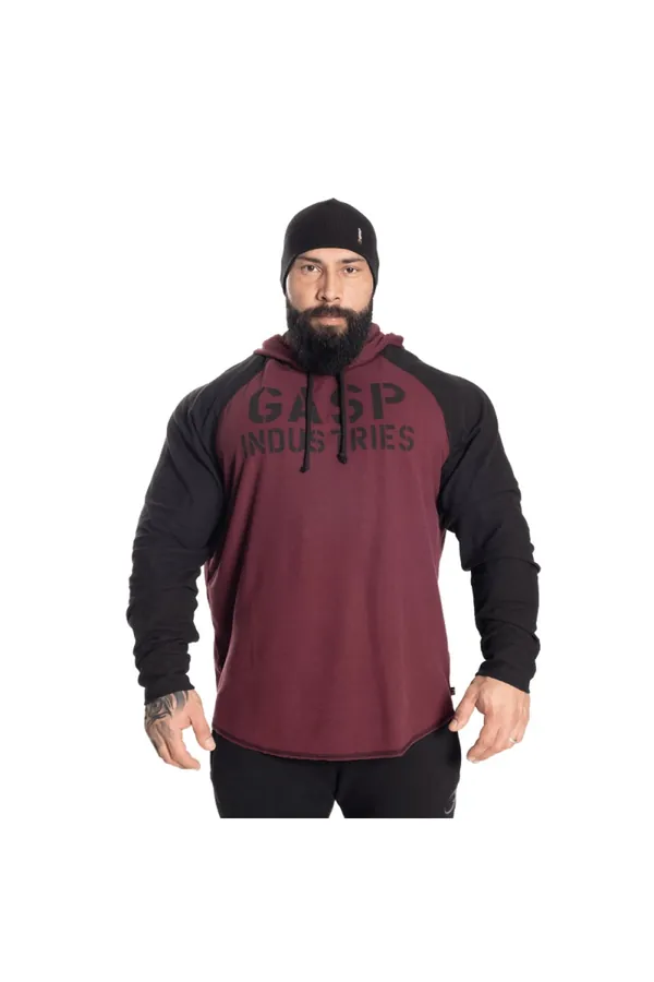 GASP L/S Thermal Hoodie, Maroon