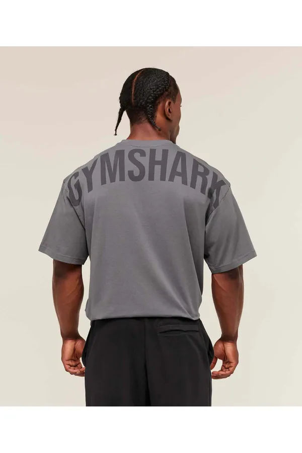 Gymshark Power T-Shirt — Gri