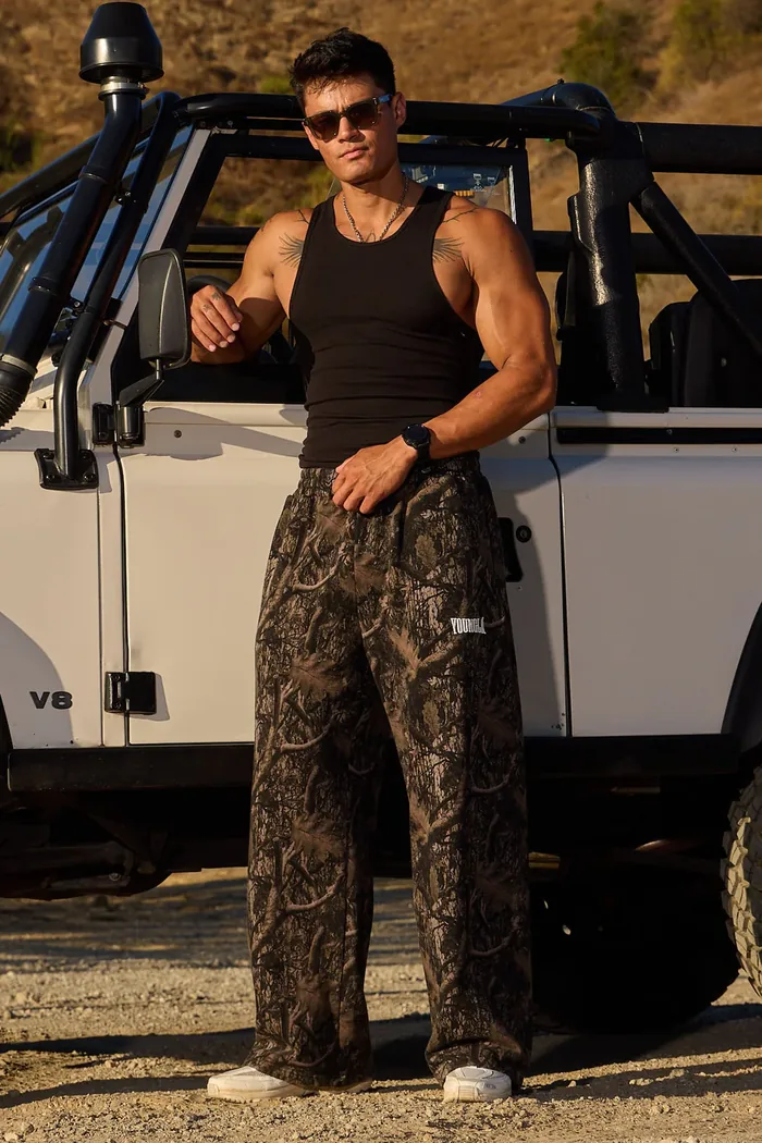 YoungLA Tree Camo Baggy Sweats — Türkiye ön sipariş